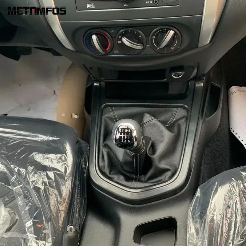 Interior Accessories For Nissan Navara NP300 ST 2015-2024 2025 Carbon Fiber Gear Shift Box Cover Molding Trim Frame Car Styling