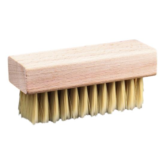 Cleaning Brush with Firm Grip Dry Wet Cleaning Soft Natural Bristles Multifunctional Square Beech Wood Design Cleaning Scrubber