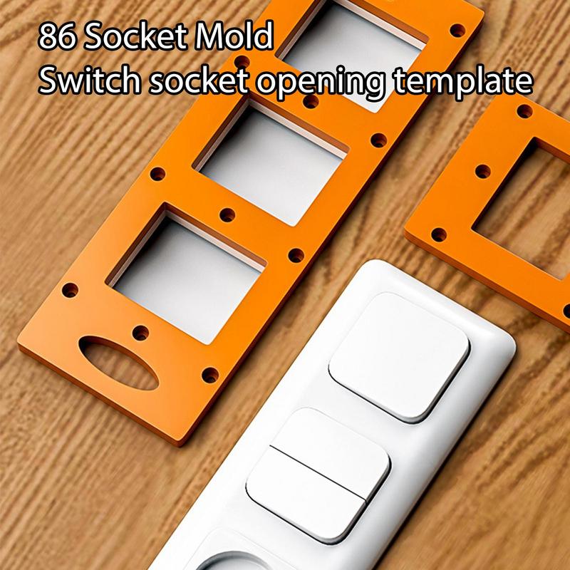 Drywall Electrical Plug Stencil Tool Sockets Slotting Template Electrical Plug Stencil Tool Sockets Box Mounting Bracket