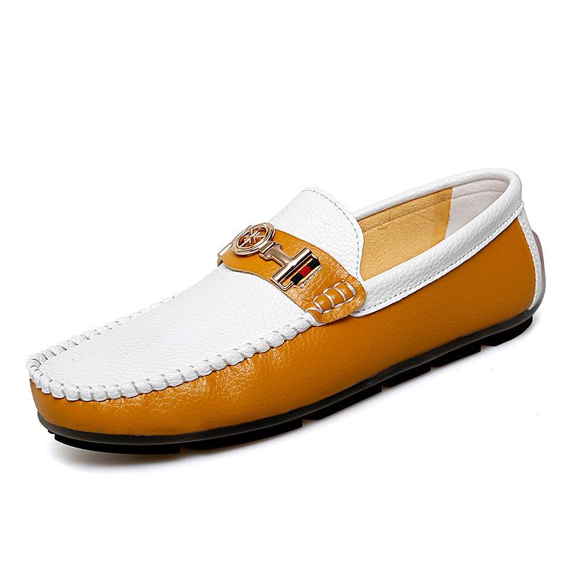 Leather large size autumn shoes casual leather shoes one foot