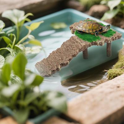 Turtle Ramp Turtle Ramp Resting Place for Tank Non-Slip Dock Climbing Resting Habitat Landscape Decor for Frog Lizard Bearded