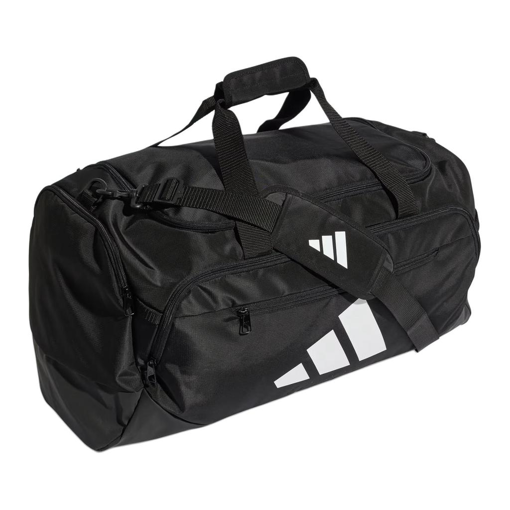 Adidas Defender 60.6L Tear-Resistant Structure Detachable Shoulder Strap Sports Crossbody Tote Bag Polyester Fitness Bag Unisex bags Black JZ0607