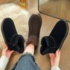 Women's Snow Boots Winter New Fleece Thickened Cotton Boots Children's Warm Short Tube Bread Cotton Shoes