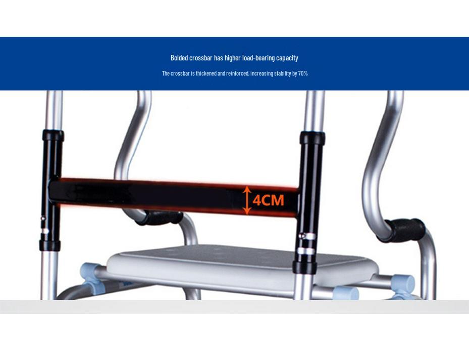 Fushide Aluminum Four-Legged Walker for the Elderly and Disabled