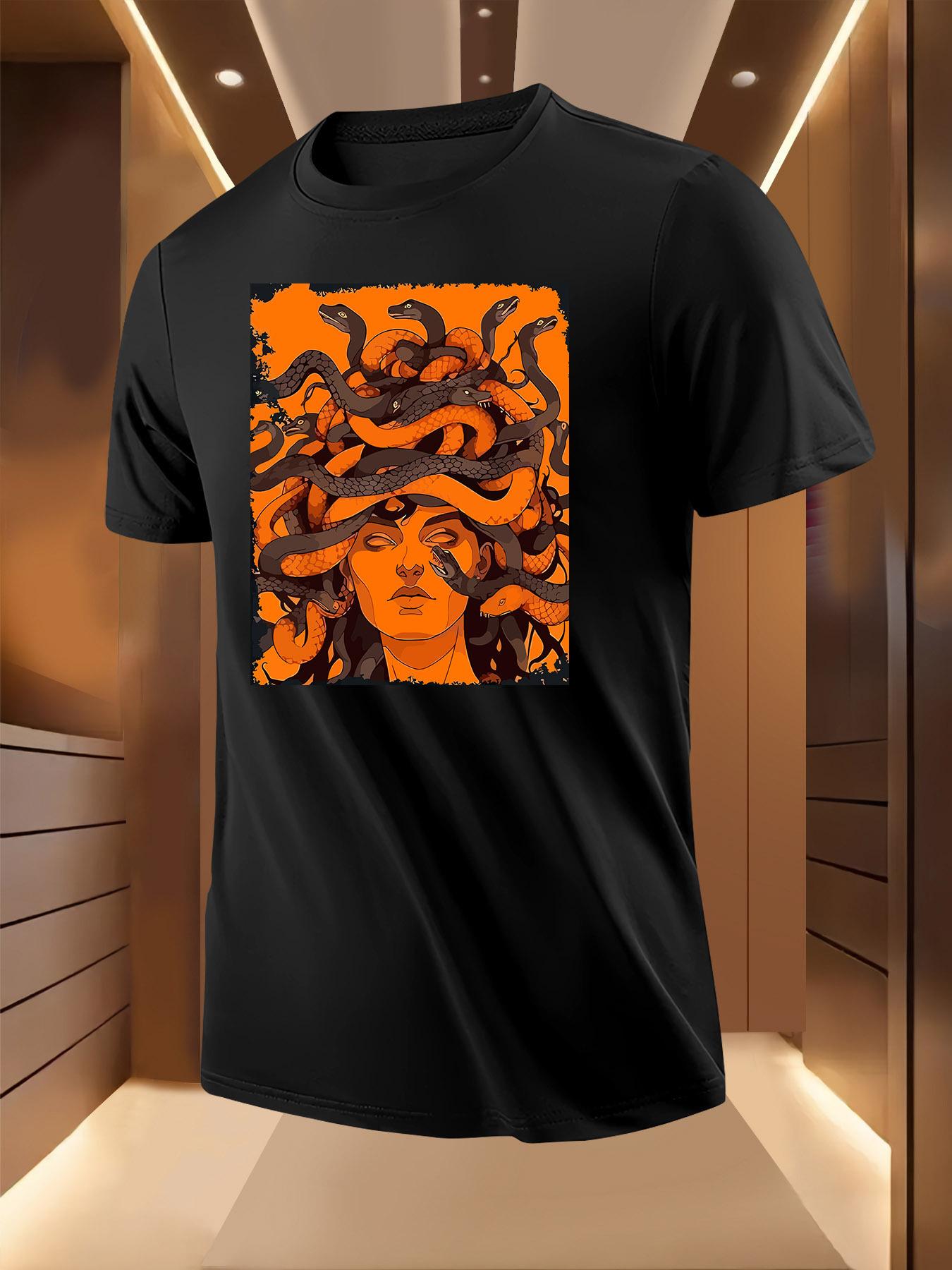 Graphic Tshirt - Medusa with Snakes Print XL