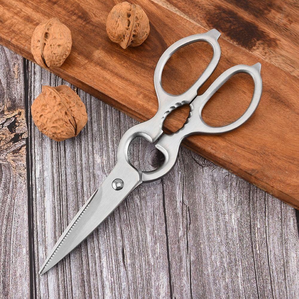 Stainless Steel BBQ Scissor Gourd Shape Chicken Bone Scissor Multifunctional Kitchen Scissor  Fish