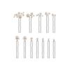 LIKENNY 12-Piece Pearl Hair Pins Set - Mixed Sizes U-Shaped Hair Accessories for Weddings, Ceremonies, Photoshoots, and Gifts - Exquisite Design,