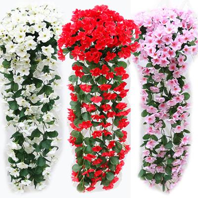 1Bunch Home Decor Artifical Violet Hanging Garland Vine Flower Traling Bracketplant