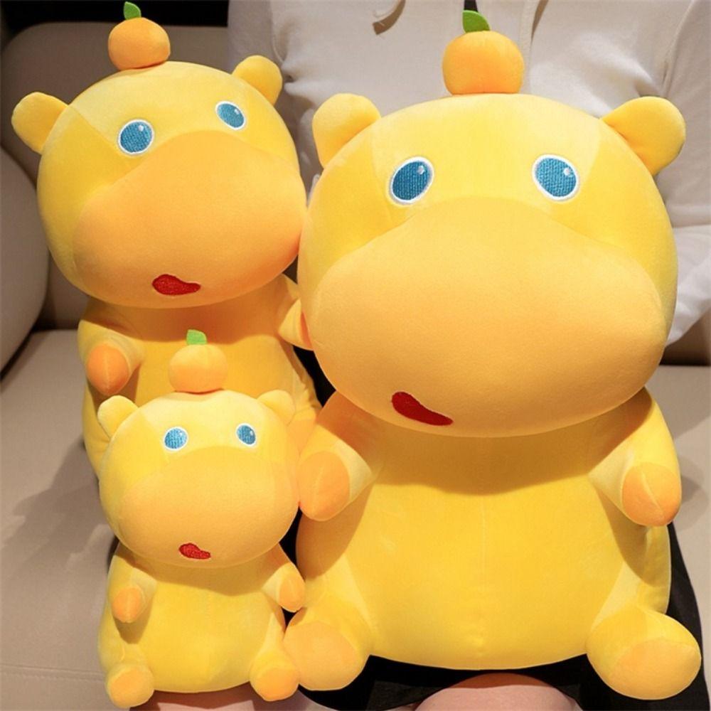 

Persimmon Dolphin LULU Doll Plush Toy Capybara Stuffed Dolphin Doll Boys Girls 25cm жовтий