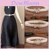 Elegant Pearl Waist Chain For Women With Adjustable Elastic Belt For Summer Fashion Accessory