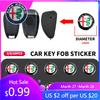 Pentru Alfa Romeo 2/5/10 Bucăți Cheie Telecomandă Mașină Embleme Metalice Autocolante Logo Pentru Alfa Romeo giulia stelvio giulietta 159 147 156 166 Mașină A