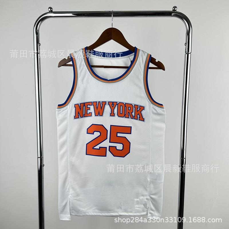 New York Knicks Basketball Jersey Men Women Cotton Blend Team Sport Shirt Practice Game Fan Wear