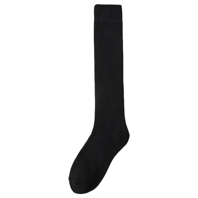 Women's Thick Terry Calf Socks - Warm, Slimming, Solid Colors - Long Japanese JK Style for Autumn and Winter