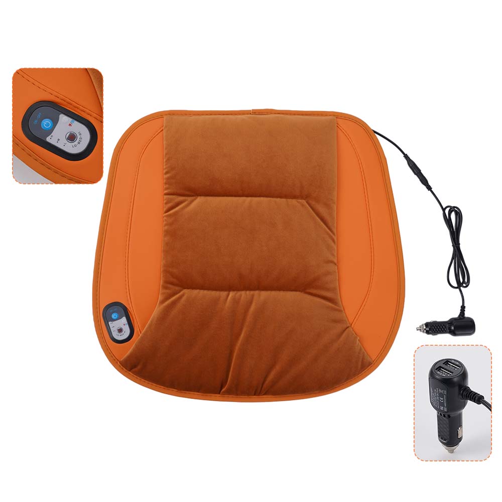 12V/24V Universal Smart Automatic Start-Stop Rapid Heating Graphene Car Heated Seat Cushion Suitable for Cars Trucks etc