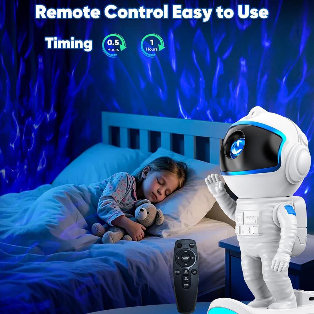 Astronaut Galaxy Projector, Star Night Light for Kids Bedroom