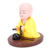 Little Monk Figurine Solar Funny Car Shaking Head Toy Chinese Little Monk Statue Car Dashboard