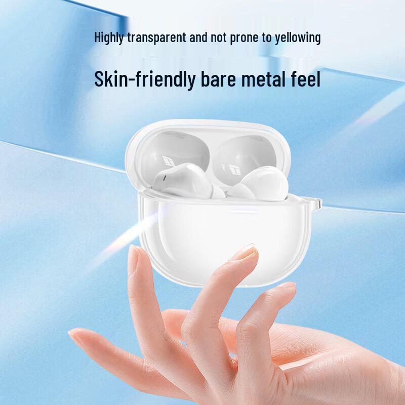 Smorss Transparent Protective Case for OPPO Enco Free4 Wireless Earbuds