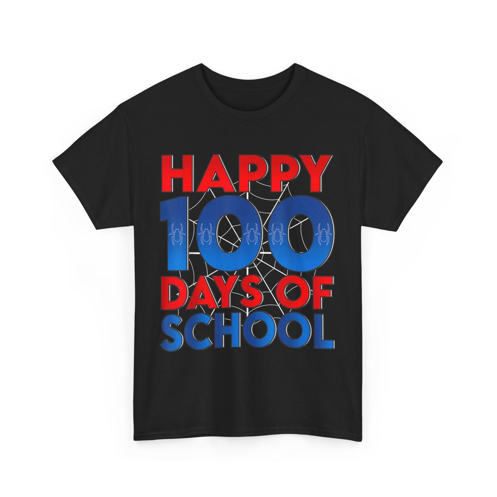 Happy 100 Days of School Boys Girls Kids T-shirt L
