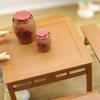 1 Set Miniature Dining Table Bench Vintage Mini Square Table Long Bench Model Toy DIY 1/12 Dollhouse Furniture Decoration Accessories