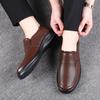 Genuine Leather Shoes Men Spring Summer Footwear Cow Leather Mens Casual Shoes Brand Male Business Shoes Black Brown