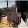IELGY Retro Large-Capacity All-Match Casual Messenger Bag Niche Portable Commuter Tote Bag