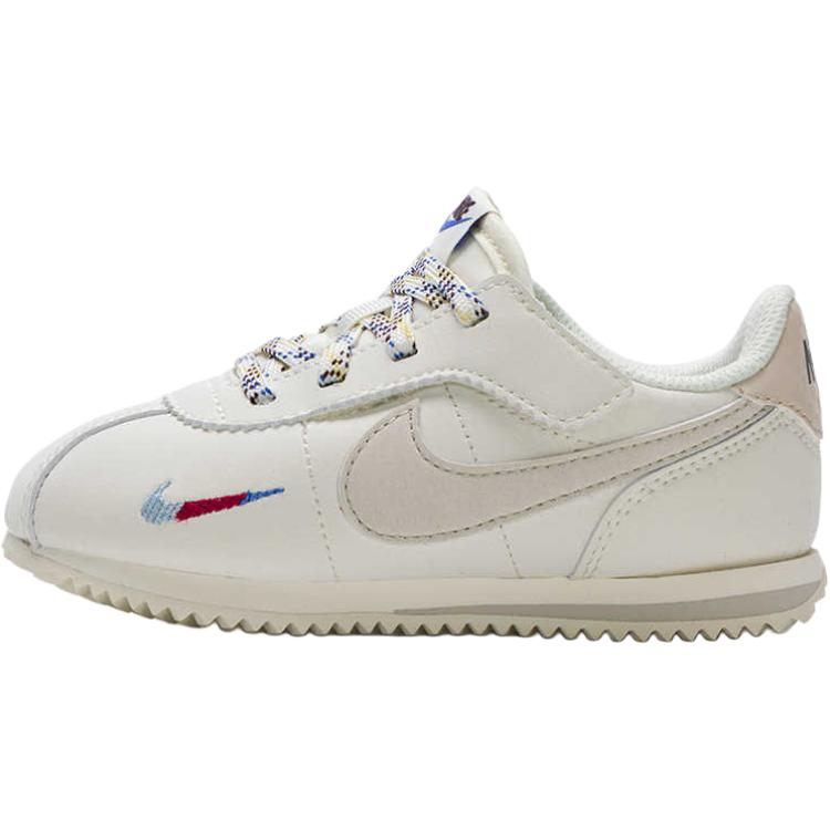 Nike Cortez Easy On Comfortable Versatile Durable Breathable Low Top Walking Shoes Baby Shoes Off-White IH7660-001