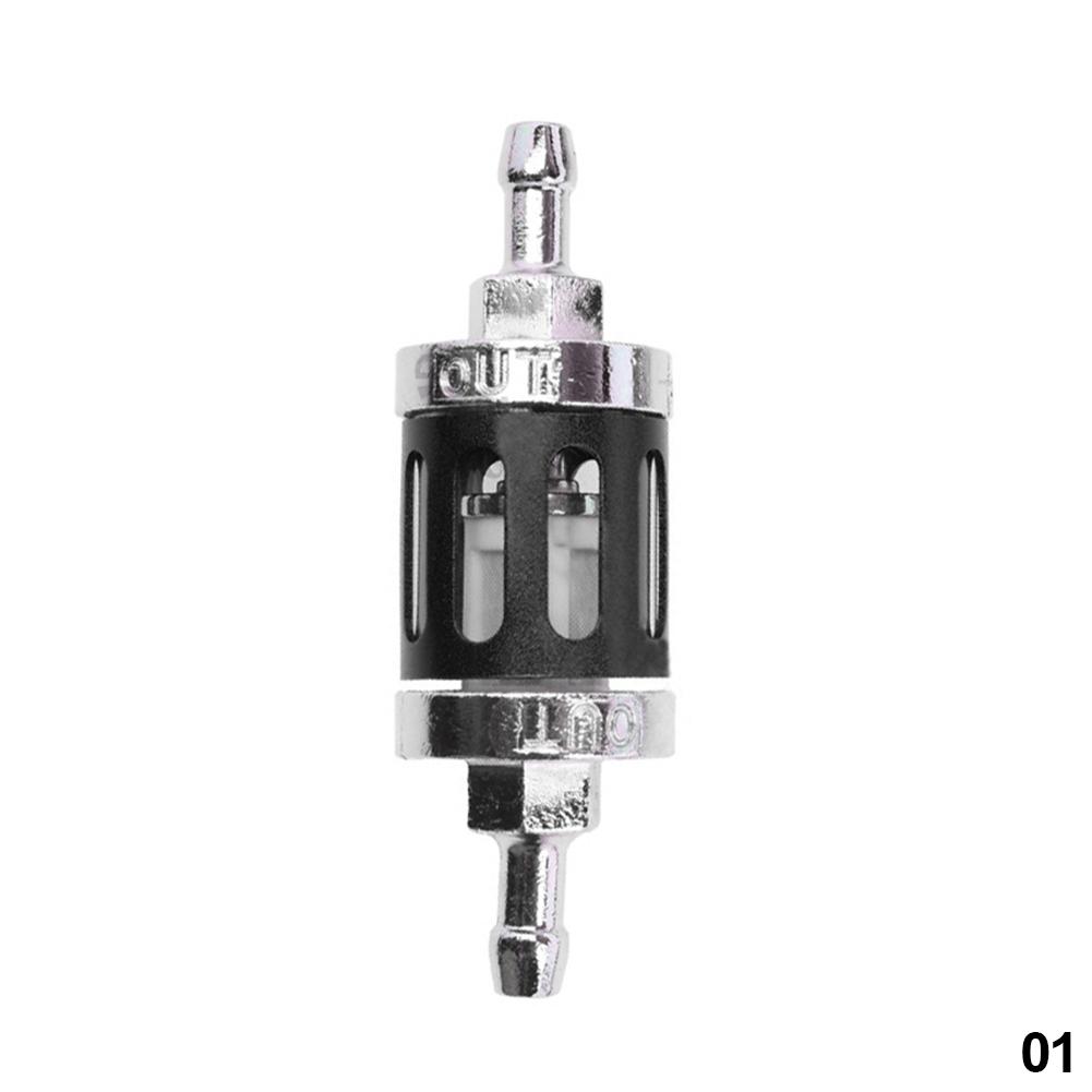 Universal 8mm Motorcycle Gas Fuel CNC Alloy Glass Motorcycle Gasoline Oil Filter Aluminum Motor Accessories