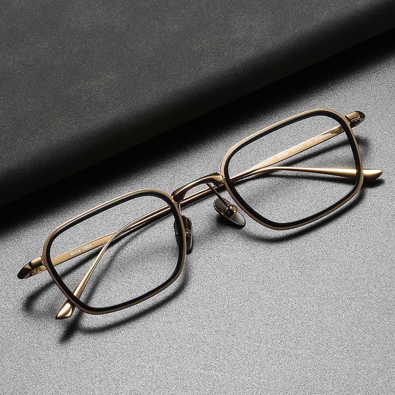 Titanium Frame, Box Bradbury Live Broadcast Big Face Men And Women Can Be Equipped With Anti-Blue Light Myopia Glasses Frame