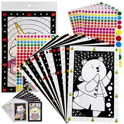 Montessori Stickers for To Concentrate Quietly [Passed Safety Test] Supervised by Active Nursery Teachers 24 Types of Individual Packaging HST Factory