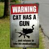 Funny Metal Plaque Humor Filled Pet Lover Aluminum Sign For Wall and Door Decorations for Living Room Garage Or Backyard