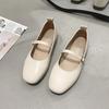 Fashion Ladies New Retro Flats Comfortable Mary Jane Buckle shoes Casual soft soled bean shoe Fashion elegant Womens Shoes Zapatos Mujer