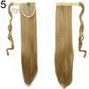 Tenfyer Women's Girl's Long Straight Wavy Ponytail Wigs Clip In Pony Tail Hair Extensions