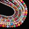 1String 4-10mm Mixed Color Glass Beads Round Crackle Spacer Beads DIY Bracelet Necklace for Jewelry Making Supplies Accessories