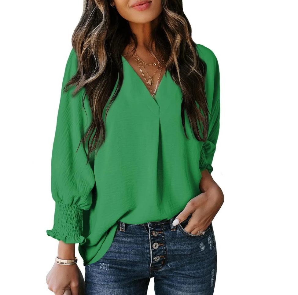 Herbst/Winter Damen Casual Langarm Lockeres Hemd Top Hoodie T-Shirt