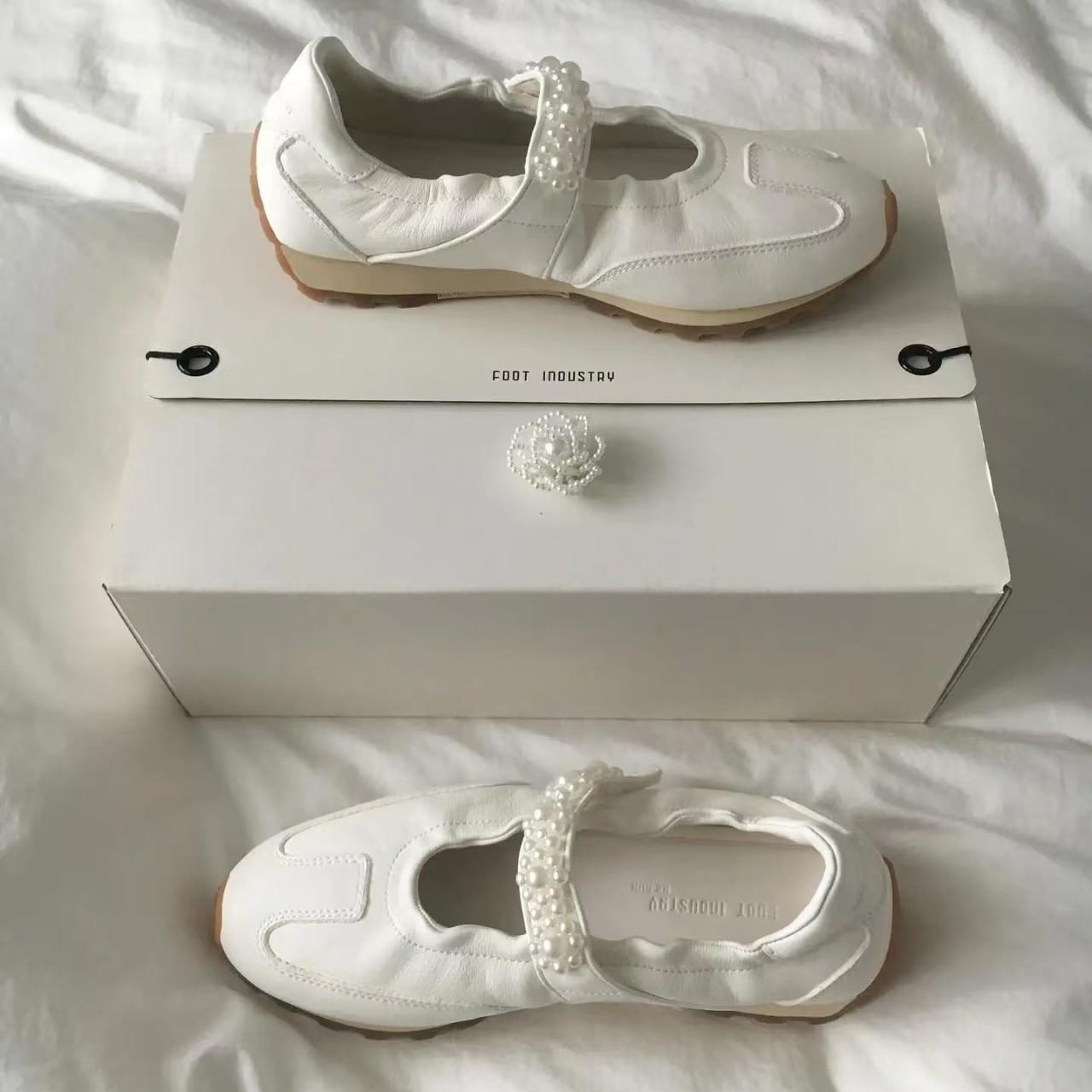 

new pearl single shoes women s summer Velcro Mary Jane niche casual moral training shoes 40 чорний