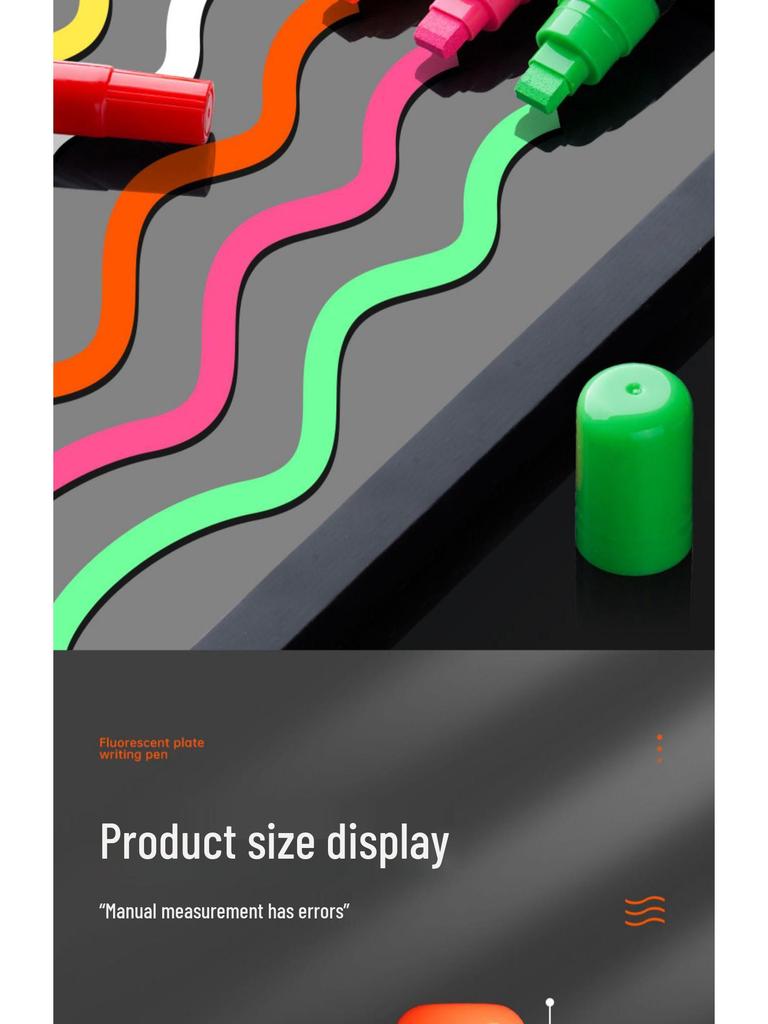 LED Fluorescent Chalk Marker Pen for Electronic Boards and Whiteboards, Water-based.