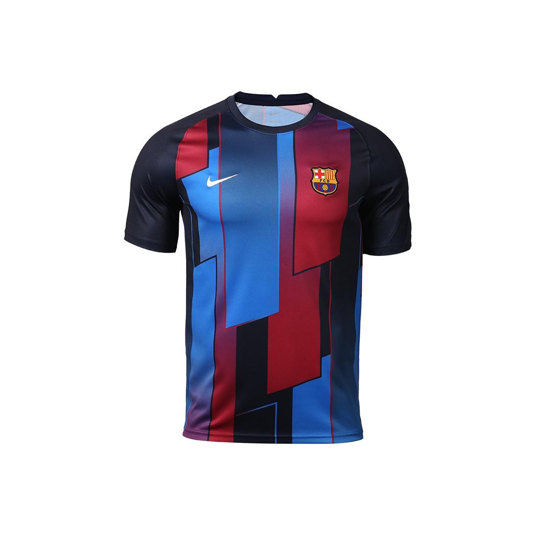 Футболка Nike FC Barcelona 21/22 повседневная дышащая мужская черная CW4874-452 M