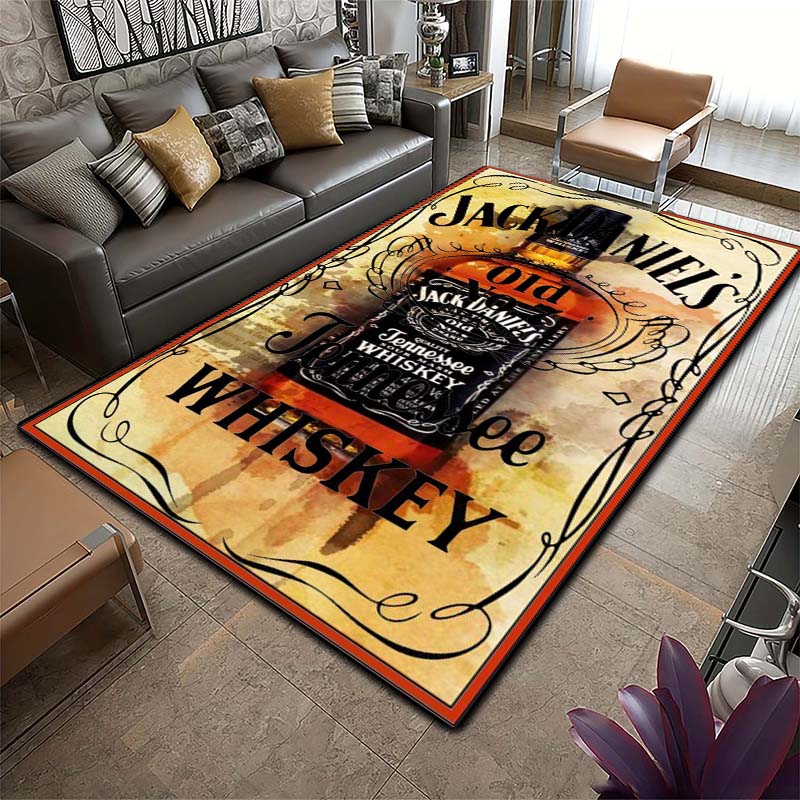 2026 new multi size J-Jack D-Daniels printed carpet yoga mat home decoration living room bedroom anti slip area carpet gift