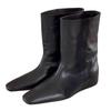 Temperament square head thin fleece wide tube fashion boots inner height increase thin boots medium boots women