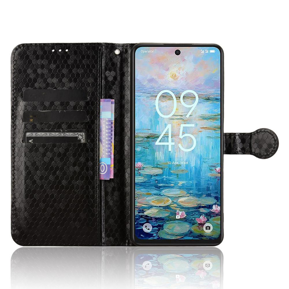 

For TCL 50 Pro Nxtpaper 5G/50 Nxtpaper 5G Wallet Case Dot Pattern Imprint PU Leather Phone Cover Silver