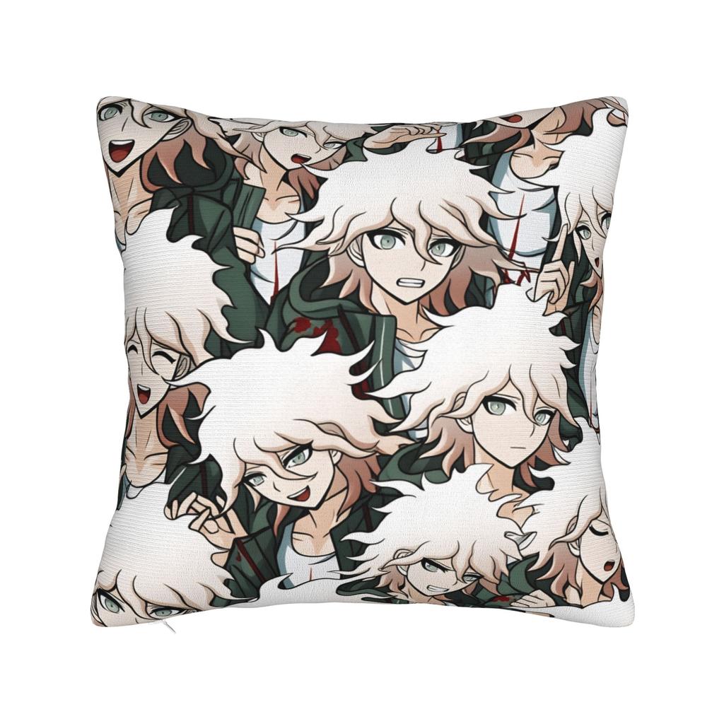 Anime Nagito Komaeda Kissenbezug Design Kissenhülle Für Stuhl Sofa Heimdekoration Lustige Kissenbezüge