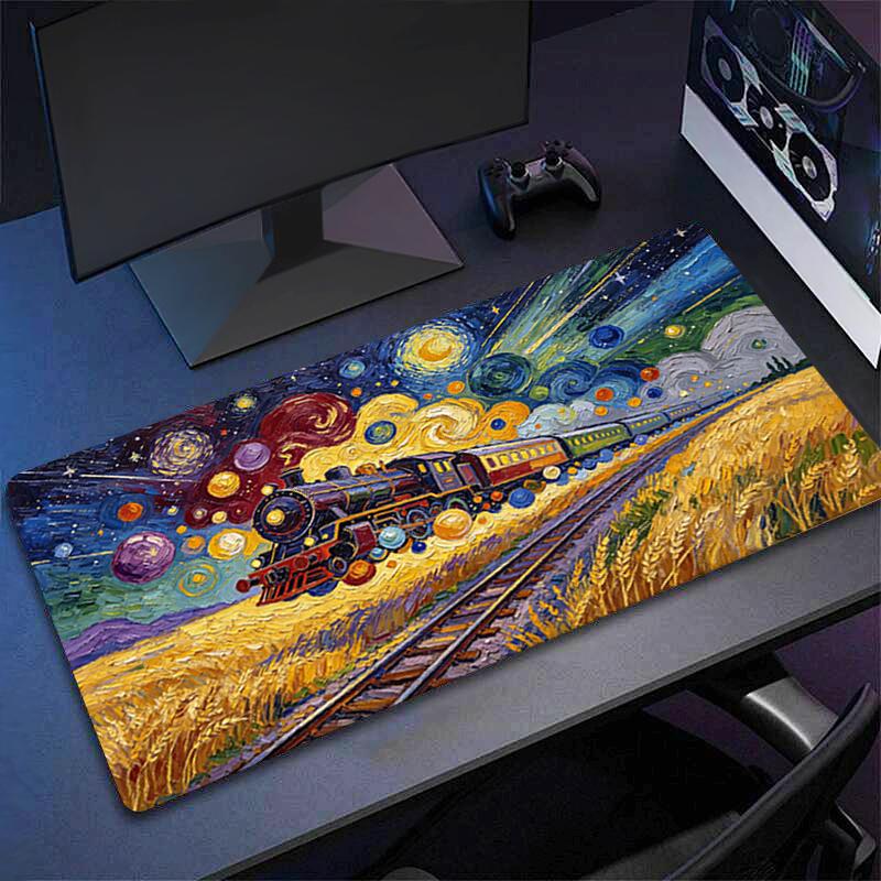 Mouse Pad Abstract Oil Painting Professional ESports Gamers Speed Pc Gaming Rubber Keyboard Notbook Desk Mat Mousepad