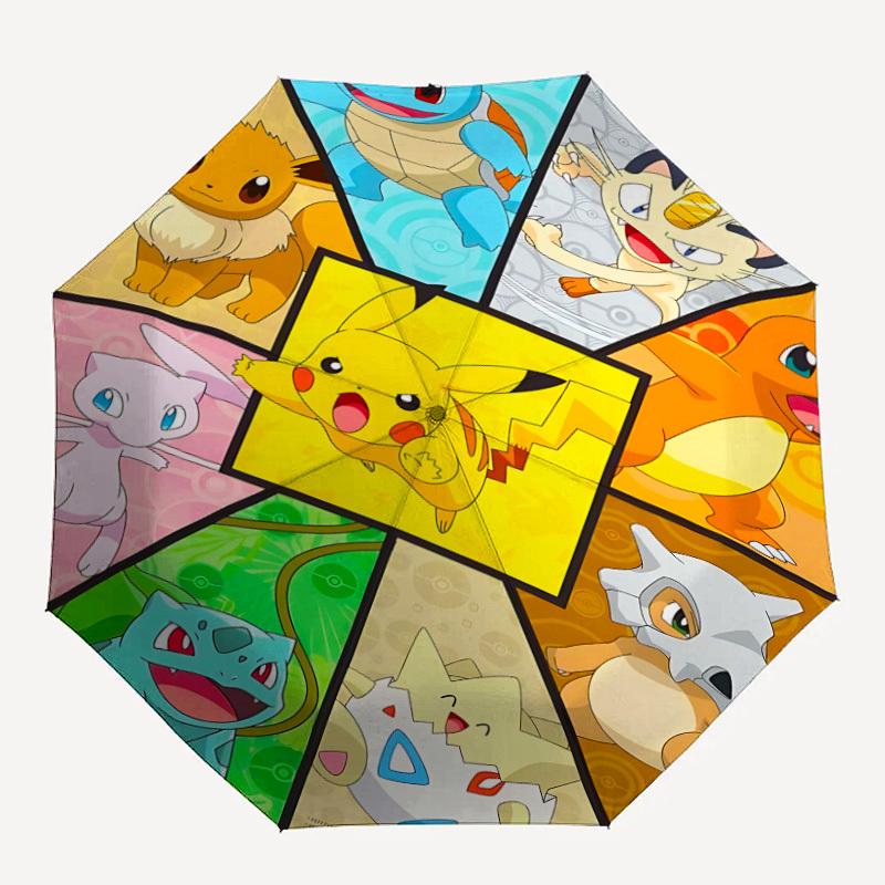 1PC Characters Automatic Folding Umbrella, Automatic Folding Umbrella with 8 Ribs, Convenient for Outdoor Use  048