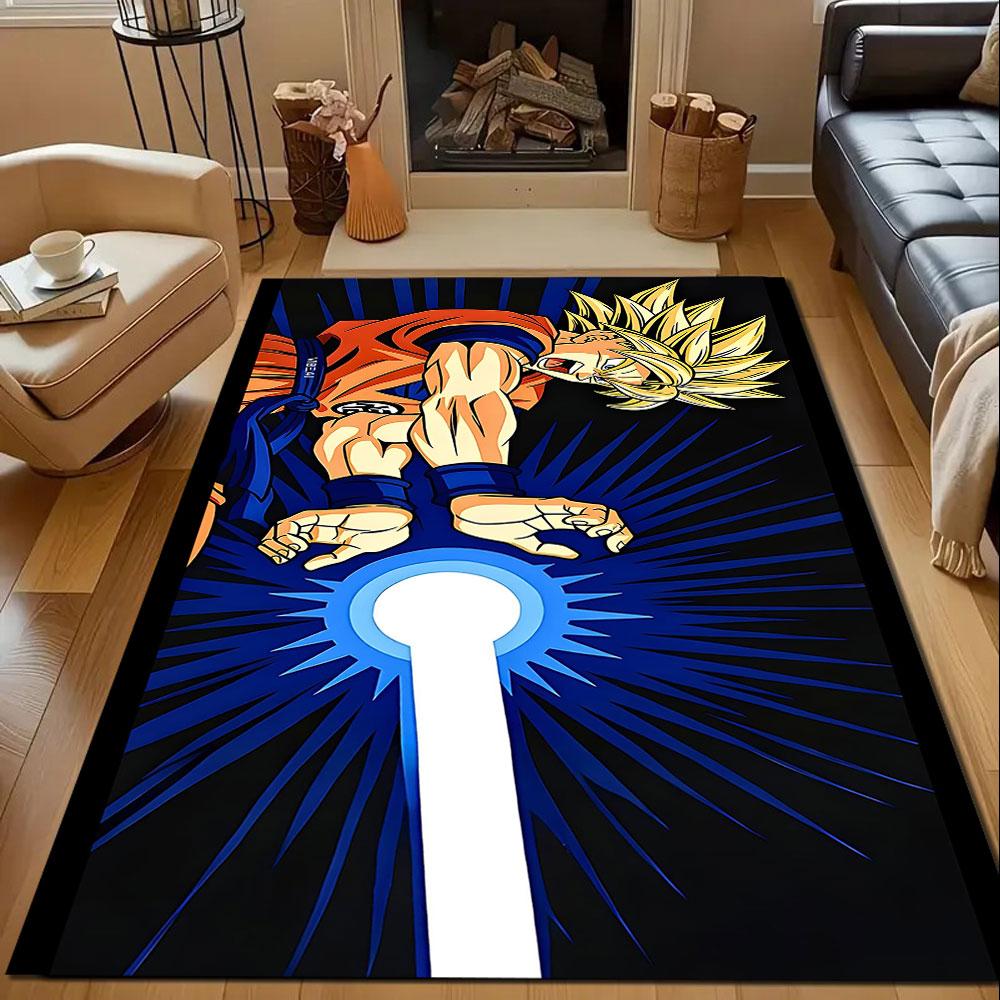 Super Saiyan Energy Blast Rug Patterned carpet, non slip mat suitable for living room and bedroom sofas