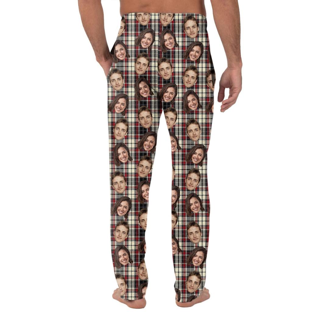 Men's Casual Pants with Pockets for Home Sleeping and Lounging
