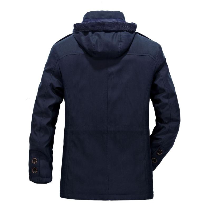 Winter Two-piece Warm Cotton-padded Jacket, Men's Medium and Long Hair-removing Liner Cotton-padded Jacket