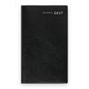 Planner Takahashi Shoten New Diary Alpha 2027 Weekly Left Monthly Horizontal Leather-Look Pen Holder - Black