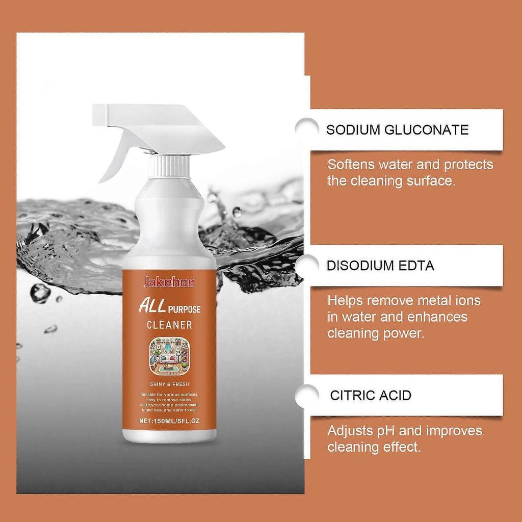 Jakehoe Multi-Functional Cleaner Is A Household Multi-Purpose Cleaning Agent That Dissolves Stubborn Stains, Cleans And Removes Dirt, And Refreshes