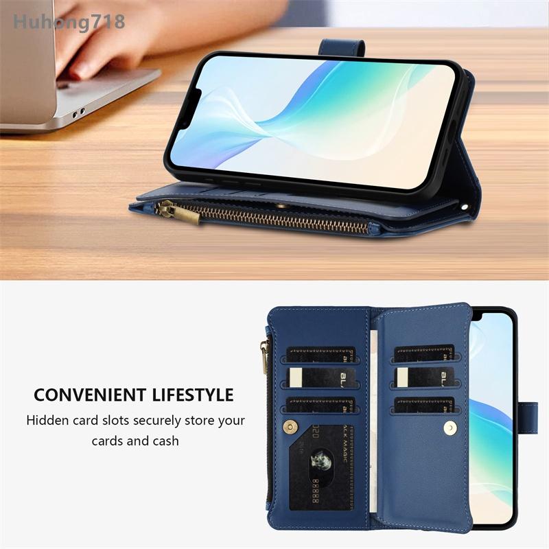Zipper Leather Case For Tecno Pova 5 6 Neo 2 3 Pouvhr Pouvoir 4 Pro Note 7 Lit LC7 LC8 KE6 KE6J 4G 5G Wallet Cover Casing