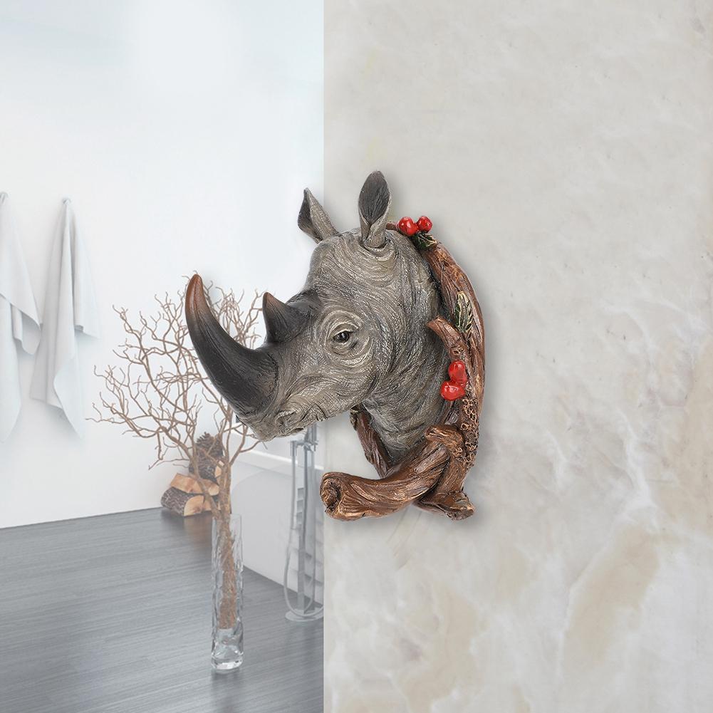 Animal Head Shaped Vintage Hook Wall Hanger Clothes Keys Towels Hook Home DecorRetro